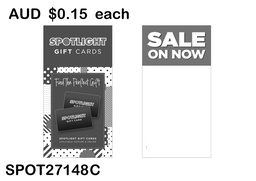 [SOP1800208S] SALE ON NOW HEADER CARD - GIFT CARD (SPOT27148 C)25PCS/SET