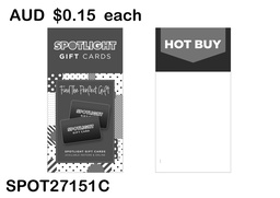 [SPOT1800220S] HOT BUY HEADER CARD -  GIFT CARD (SPOT27151 C)25PCS/SET