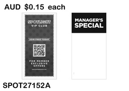 [SPOT1800222S] MANAGER'S SPECIAL HEADER CARD -  VIP QR CODE  (SPOT27152 A)25PCS/SET